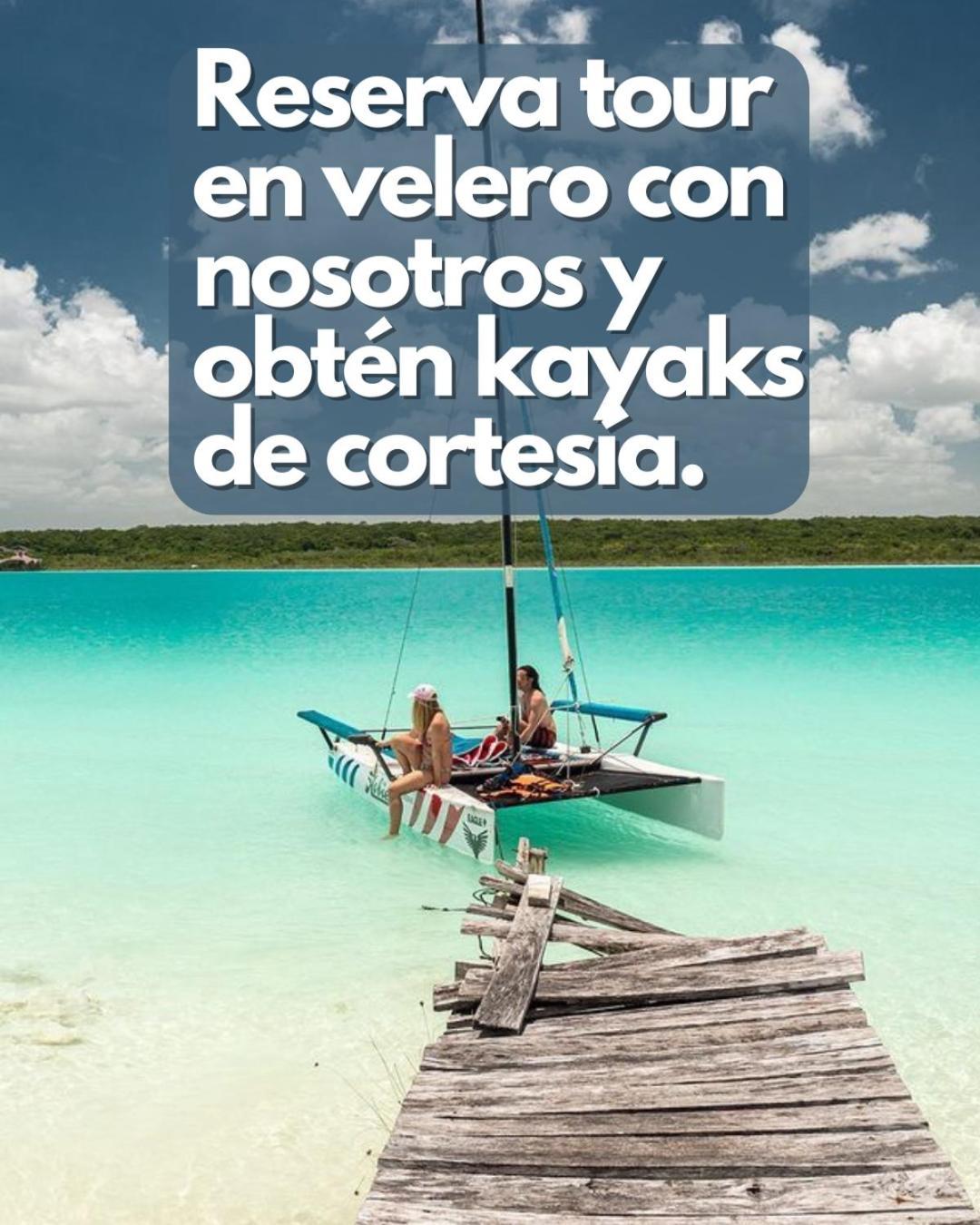 Bed and Breakfast Tortuga Bacalar Exterior foto